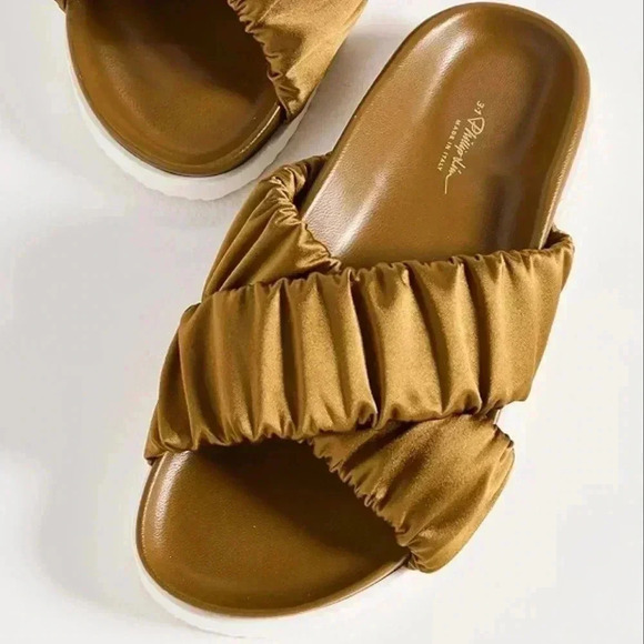 3.1 Phillip Lim Crossover Strap Pool Slides Size 6/37 - Picture 14 of 15